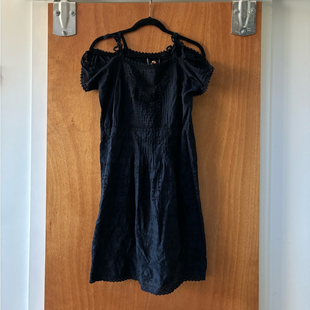 Johnny Was eyelet mini dress